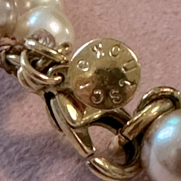 Statement Faux Pearl Twist Necklace Cream Blush Crewcuts by J.Crew Girls - Picture 7 of 10